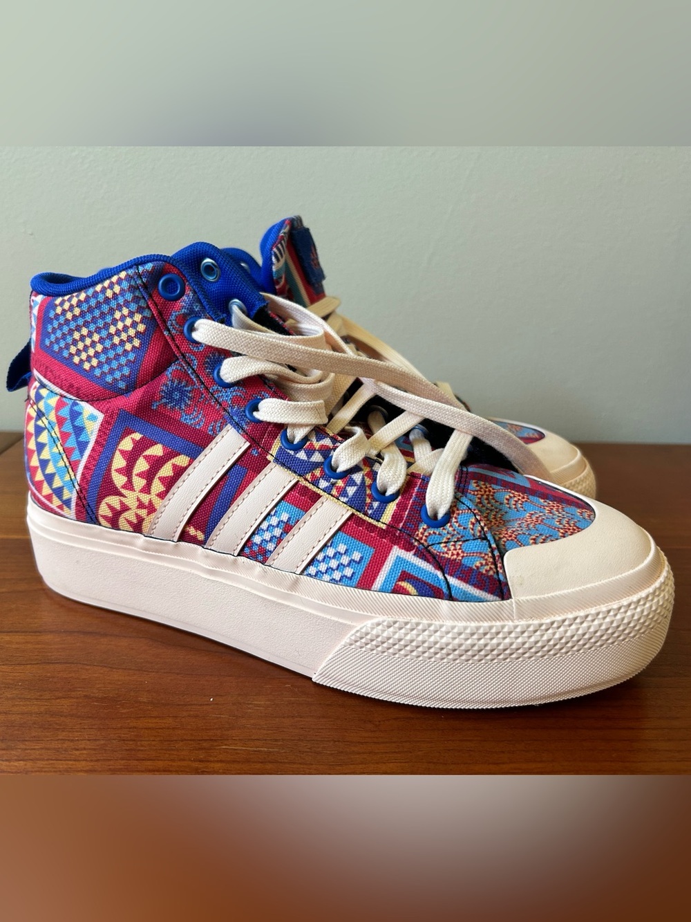 adidas Farm Rio Women's Multicolor Patterned High-Top Sneakers 7.5